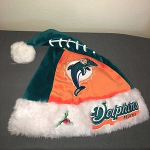NFL Dolphins- Santa hat
